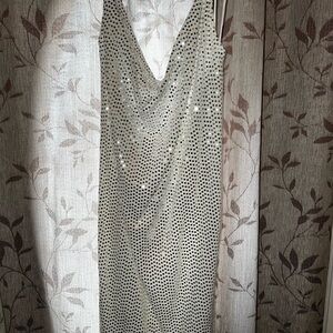 SOLD - H&M Metallic Backless Gown